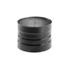 DuraVent DuraBlack 6 Inches Single Wall, Adjustable, and Drip Free Connection Skirted Stove Top Adapter For Appliance Flue Outlets, Black view 1
