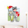 Wallmonkeys Kid Knight Wall Decal Peel and Stick Graphic WM257802 (18 in H x 14 in W) view 1