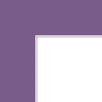 10x10 Purple Iris / Grape Custom Mat for Picture Frame with 6x6 opening size (Mat Only, Frame NOT Included)