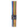 Aoba Clear Chopsticks 5P Bbit - Red, Blue, Yellow, Green, Orange - Methacrylic Resin - Dishwasher Safe view 1