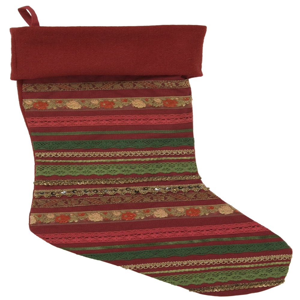 April Cornell Stocking, Ribbon Red