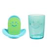 I Collection Toothbrush Cup Holder Set, Made in Japan, Toothbrush Stand, Floating Storage, Stylish, Cute, Blue, Blue, Toothpaste Cup, Cup Holder, Toothbrush Holder, Suction Cup, Smoothing Mark, view 1