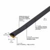 M-D Building Products 68668 Highly Durable Silicone Rubber Gasket Seal for Doors and Windows, Flexible in Extreme Temperatures, Ideal for Indoor and Outdoor Use, No Hardware Required (Black) (20 ft) view 2