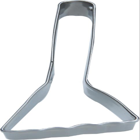 Tiger Crown 1967 Cookie Cutter, Silver, 1.0 x 3.1 x 0.8 inches (26 x 79 x 21 mm), 18-8 Cutter, Broom, 18-8 Stainless Steel, Halloween