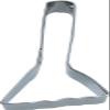 Tiger Crown 1967 Cookie Cutter, Silver, 1.0 x 3.1 x 0.8 inches (26 x 79 x 21 mm), 18-8 Cutter, Broom, 18-8 Stainless Steel, Halloween view 1
