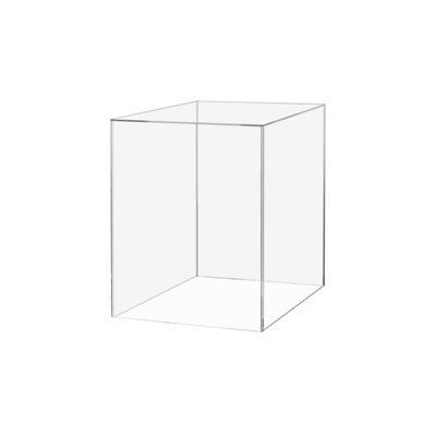 Acrylic Display Riser Box 12" x 12" x 16" Clear Throne with One Open Side No Lid Versatile Rectangular Lucite Retail Product Riser or Merchandise Storage Bin by Marketing Holders