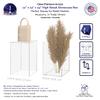Acrylic Plinth Display Riser Box with One Open Side No Lid Versatile Clear Column 12" x 12" x 24" Merchandise Socle or Storage Bin or Retail Product Riser No Assembly by Marketing Holders view 2