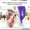 Acrylic Plinth Display Riser Box with One Open Side No Lid Versatile Clear Column 12" x 12" x 24" Merchandise Socle or Storage Bin or Retail Product Riser No Assembly by Marketing Holders view 3