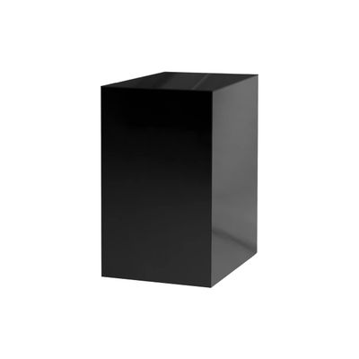 Marketing Holders Black Acrylic POP Display Box with One Open Side Versatile Vertical Column Plinth 12" x 12" x 24" Merchandise Retail Product Riser Plinth No Assembly
