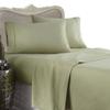 Luxurious GREEN Solid / Plain, QUEEN Size. EIGHT (8) Piece GOOSE DOWN Comforter BED IN A BAG Set. 1200 Thread Count Ultra Soft Single-Ply 100% Egyptian Cotton. INCLUDES 4pc BED SHEET Set, 3pc DUVET SET & GOOSE DOWN Comforter view 1