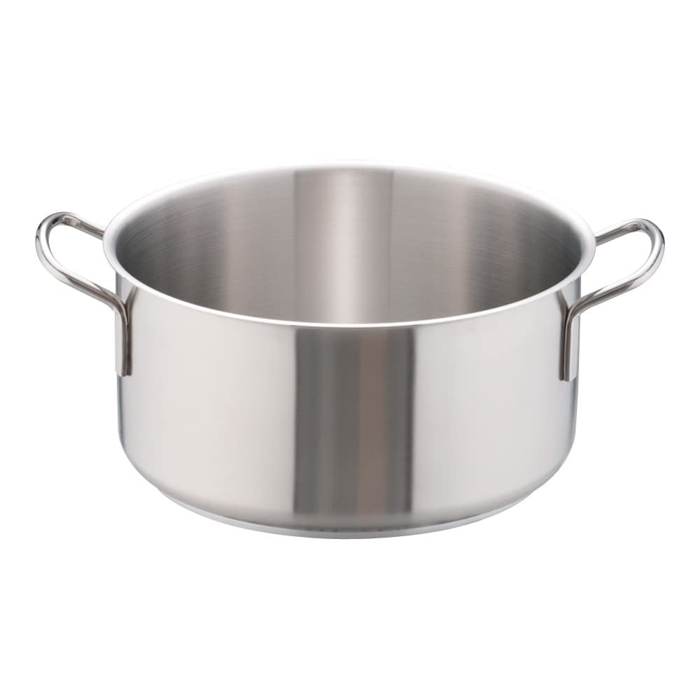 Endoshoji ASTH906 Murano Outer Ring Pot, Commercial Use, (No Lid), 12.6 inches (32 cm), Induction Compatible, 18-8 Stainless Steel