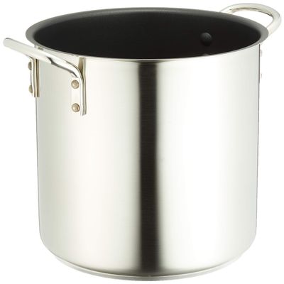 Endo Shoji AZV7803 Murano Induction Teflon Select Small Torso Pot, 9.4 inches (24 cm), Induction Compatible, 18-8 Stainless Steel, Inner Teflon Treatment