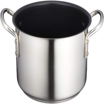 Endo Shoji AHVA402 Murano Induction Teflon Select Half-Size Torso Pot, 7.9 inches (20 cm), No Lid, Induction Compatible, 18-8 Stainless Steel, Inner Teflon Treatment