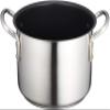Endo Shoji AHVA402 Murano Induction Teflon Select Half-Size Torso Pot, 7.9 inches (20 cm), No Lid, Induction Compatible, 18-8 Stainless Steel, Inner Teflon Treatment view 1