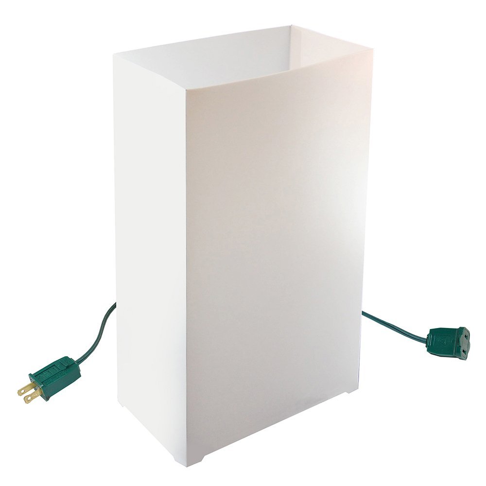 LumaBase Electric Luminaria Kit - White, Set of 10
