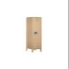 Salsbury Industries Assembled 1-Tier See-Through Metal Locker with One Wide Storage Unit, 6-Feet High by 12-Inch Deep, Tan view 1