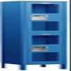 Salsbury Industries Assembled 2-Tier See-Through Metal Locker with One Wide Storage Unit, 6-Feet High by 15-Inch Deep, Blue