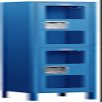 Salsbury Industries Assembled 2-Tier See-Through Metal Locker with One Wide Storage Unit, 6-Feet High by 15-Inch Deep, Blue