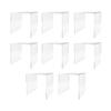 Marketing Holders 8 Pack Clear Acrylic Riser Platform 6 Inch Wide Square Display Organize Retail Countertops Merchandise Showcase Lucite Podium One Piece Stand Counter Pedestal view 1