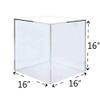 16" Acrylic Display Riser Box with One Open Side Versatile Clear Square One Piece Plexiglass Retail Product Platform and Merchandise Storage Bin No Assembly by Marketing Holders view 4