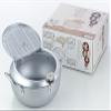 Yoshikawa SJ1025 Deep Frying Pot, Tempura Pot with Lid, Thermometer, 9.4 inches (24 cm), Gas Fire, Induction Compatible, Made in Japan view 2
