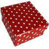 OOTB Red Gift Boxes with White dot, Set of 8, Paper, 22.5 x 22.5 x 8 view 2