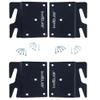 Bed Claw Retro-Hook Plates for Wooden Bed Rail Restoration, Set of 4 with Screws, Bed Frame view 1