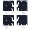 Bed Claw Retro-Hook Plates for Wooden Bed Rail Restoration, Set of 4 with Screws, Bed Frame view 2