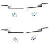 Bed Claw Retro-Hook Plates for Wooden Bed Rail Restoration, Set of 4 with Screws, Bed Frame view 3