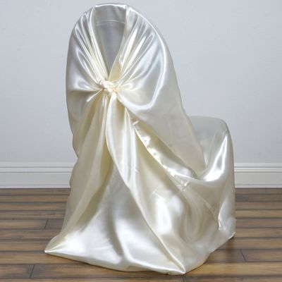 50 Universal Satin Self Tie Wedding CHAIR COVER - 8 Colors!