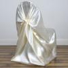 50 Universal Satin Self Tie Wedding CHAIR COVER - 8 Colors! view 1