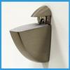 Oriole Glass Shelf 10" X 27" in Brushed Steel view 2