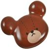 Bear School 780542 Jackie Face Chopsticks Rest, Brown view 1
