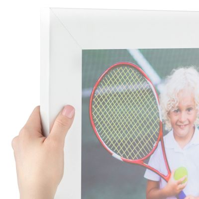 ArtToFrames 6x18 inch Modern White Frame Picture Frame, 2WOMFRBW74074-6x18