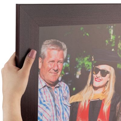 ArtToFrames 21x29 inch Rich Mahogany Frame Picture Frame, 2WOMFRBW74039-21x29