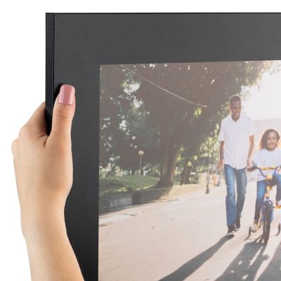 ArtToFrames 23x29 inch Satin Black Picture Frame, 2WOMFRBW74079-23x29