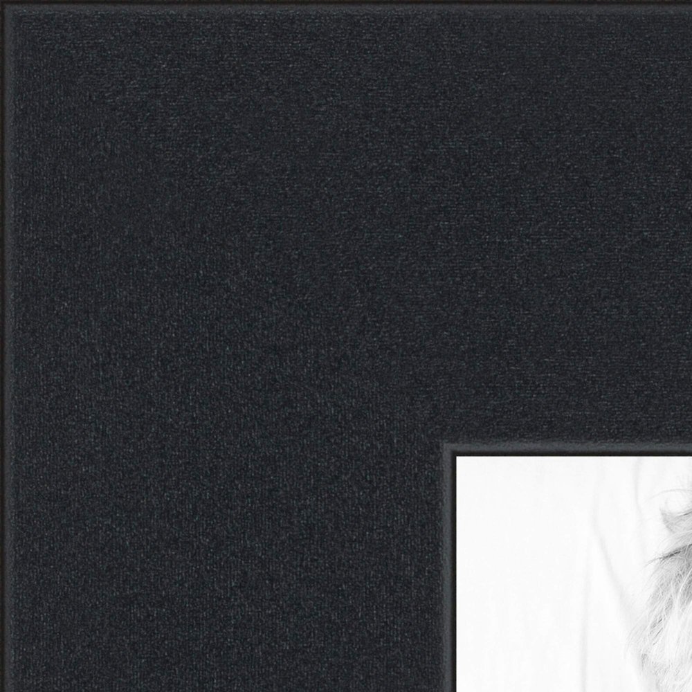 ArtToFrames 6x18 inch Satin Black Picture Frame, 2WOMFRBW74079-6x18