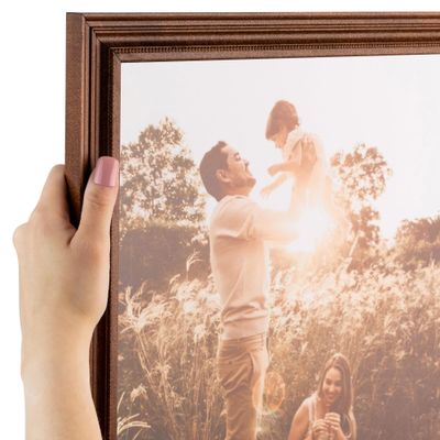 ArtToFrames 9x25 inch Walnut stain Wood Picture Frame, 2WOM0066-81375-YWAL-9x25