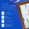 ArtToFrames 8x16 inch Walnut Stain on Solid Red Oak Wood Picture Frame, 2WOM0066-59504-YWAL-8x16 view 4