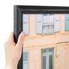 ArtToFrames 15x34 inch Black Stain on Solid Red Oak Wood Picture Frame, 2WOM0066-59504-YBLK-15x34 view 1