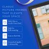 ArtToFrames 15x34 inch Black Stain on Solid Red Oak Wood Picture Frame, 2WOM0066-59504-YBLK-15x34 view 4