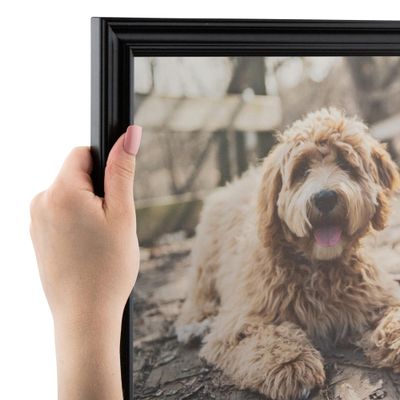ArtToFrames 15x26 inch Black Stain on Red Leaf Maple Wood Picture Frame, 2WOM0066-60823-YBLK-15x26