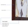 ArtToFrames 8x16 inch Cherry stain on Solid Red Oak Wood Picture Frame, 2WOM0066-59504-YCHY-8x16 view 3