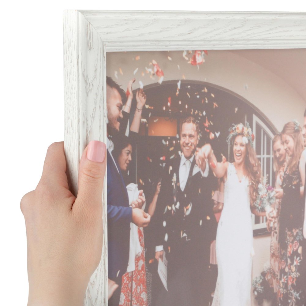 ArtToFrames 17x30 inch Off White Wash on Ash Wood Picture Frame, 2WOM0151-59504-475-17x30