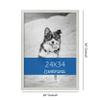 ArtToFrames 24x34 Inch White Picture Frame, This 1.25 Inch Custom Poster Frame is White , Comes with Economy Acrylic and Corrugated Backing view 2