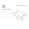 AFI, Raised Panel Drawers, Twin/Full, Walnut view 2