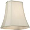 Creme Large Rectangle Cut Corner Lamp Shade 10" Wide x 7" Deep at Top and 16" Wide x 12" Deep at Bottom and 13" Slant x 12.5" H (Spider) Replacement with Harp and Finial - Springcrest view 3