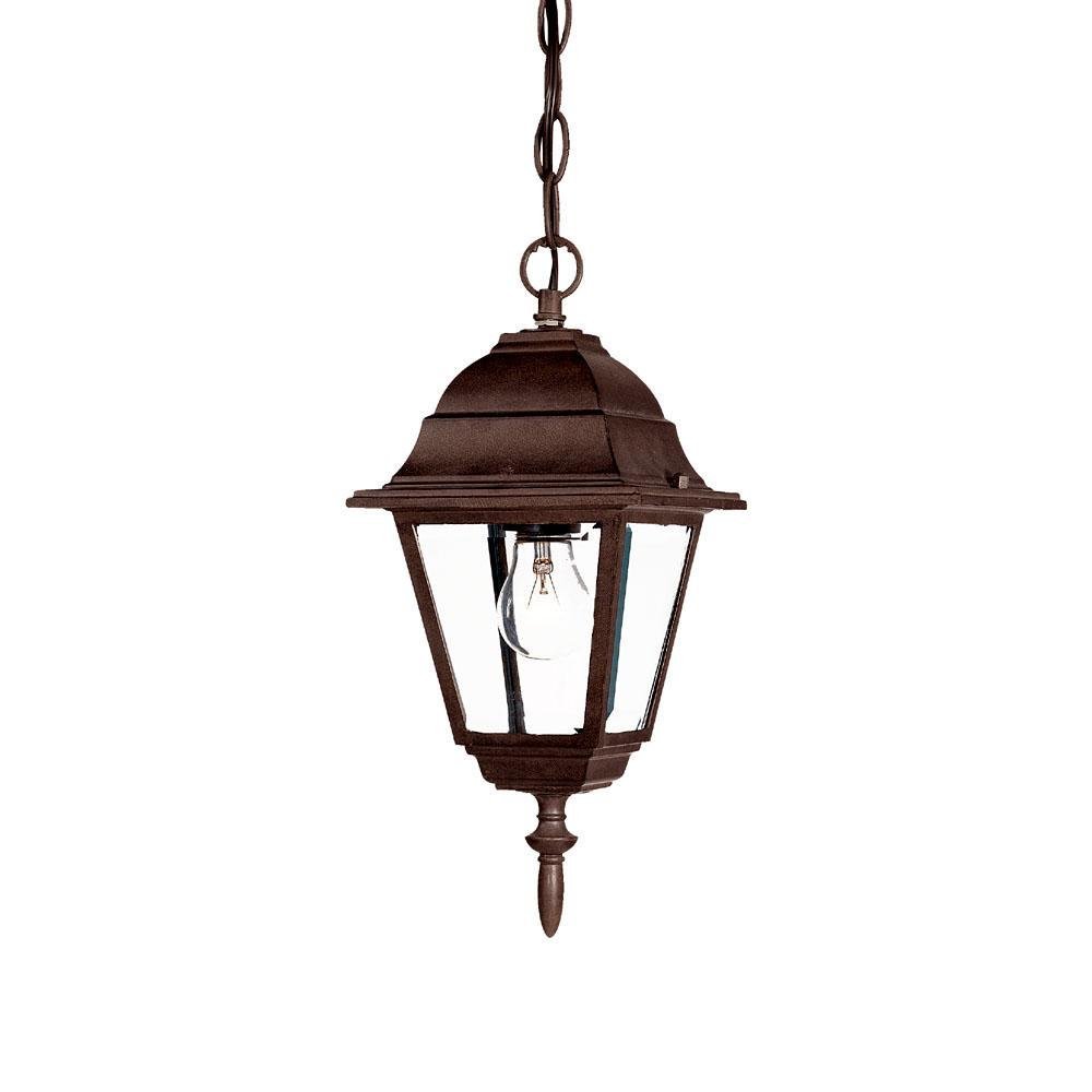 Acclaim 4006BW Builder's Choice Collection 1-Light Outdoor Hanging Lantern, Burled Walnut