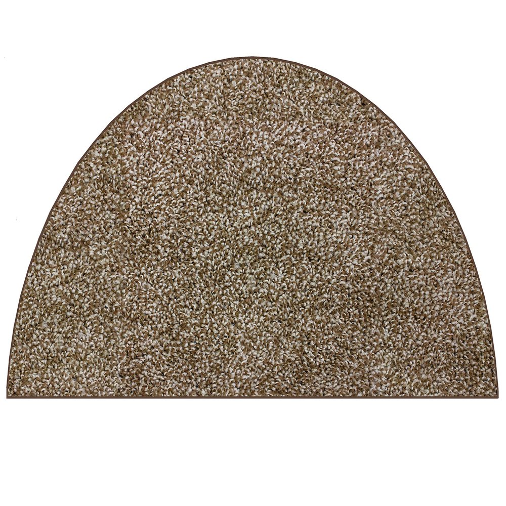 8'x4' Half Round Chocolate Chip Area Rug Carpet with Multiple Sizes and Shapes Available