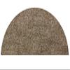 8'x4' Half Round Chocolate Chip Area Rug Carpet with Multiple Sizes and Shapes Available view 1